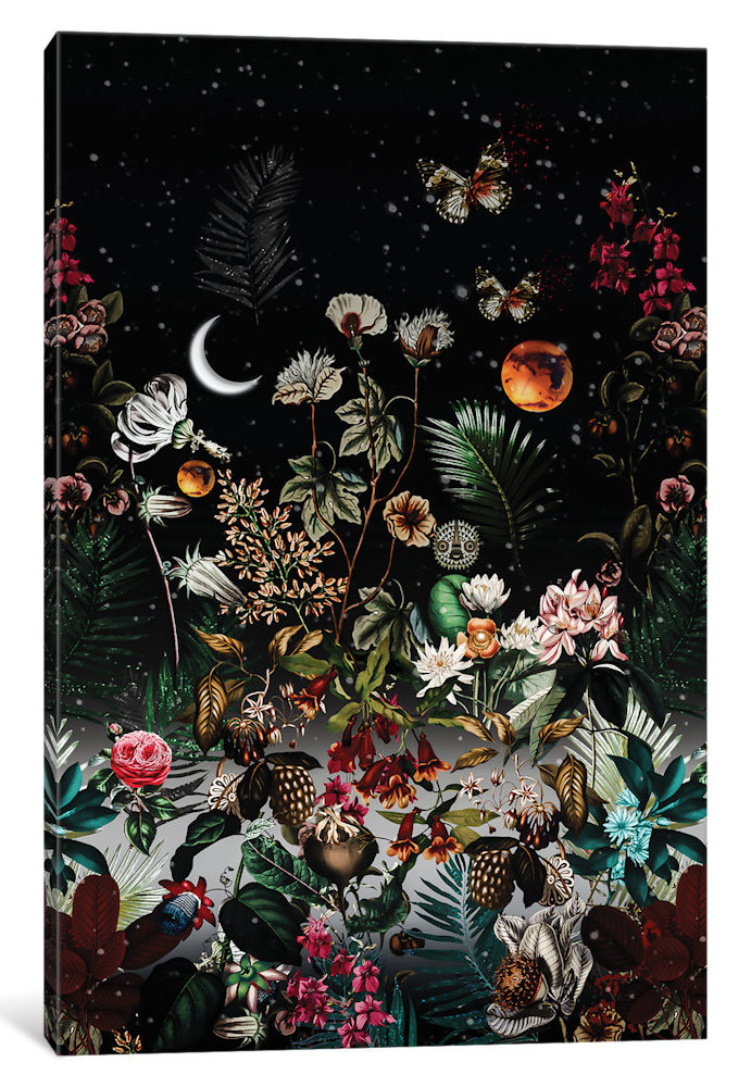 East Urban Home Night Graphic Art Print On Canvas Wayfair