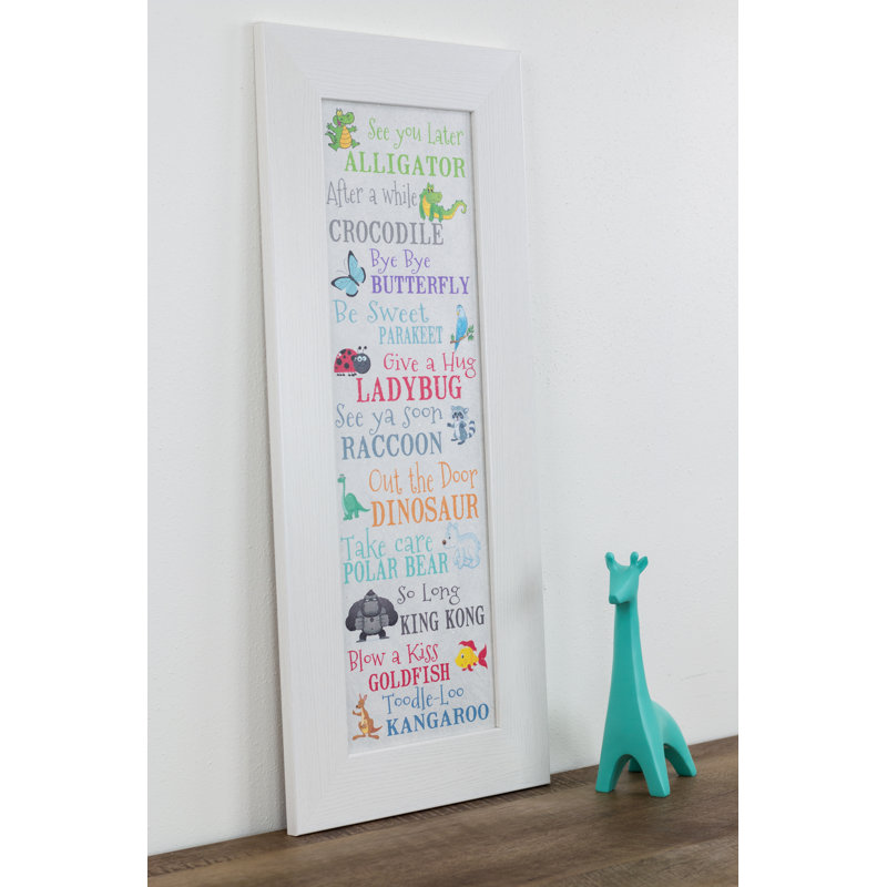 Zoomie Kids See You Later Alligator Picture Frame Textual Art On Paper Wayfair Zoomie Kids See You Later Alligator Picture Frame Textual Art On Paper Wayfair