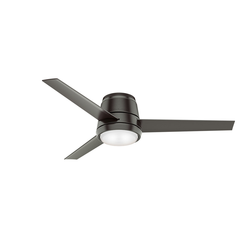 Casablanca Fan 54 Commodus 3 Blade Led Flush Mount Ceiling Blade Led Flush Mount Ceiling Fan
