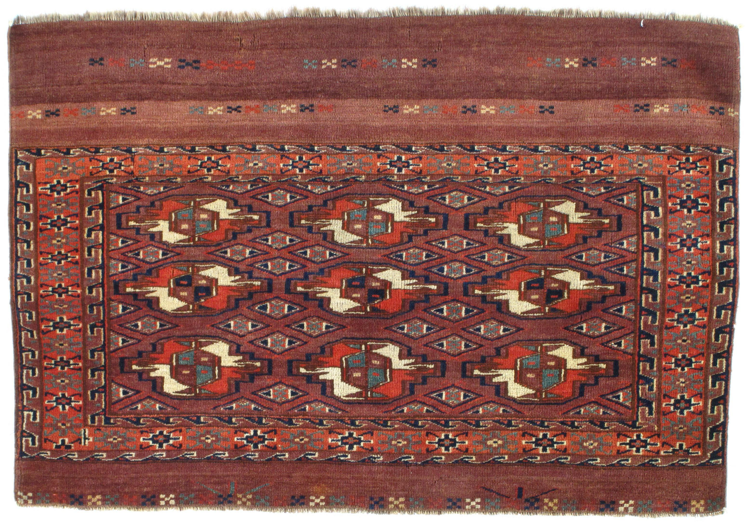 Pasargad Ny Russian Tekken Hand Knotted Wool Rust Area Rug Wayfair