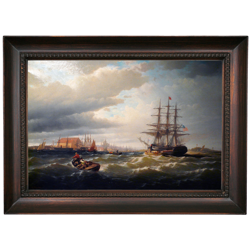 Astoria Grand Stormy Arrival Packet Ship Thomas P Cope Arrives