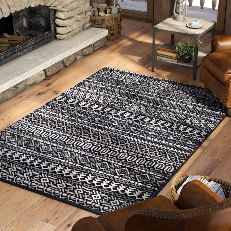 Trent Austin Design Adette Power Loom Sterling Gray Birch White Rug Reviews Wayfair