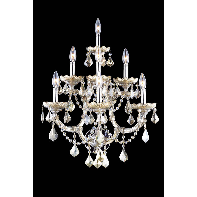 Rosdorf Park Iyana 7 Light Plug In Candle Wall Light Wayfair