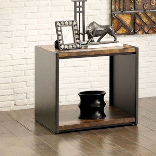 Bourget Transitional End Table by 17 Stories Purchase