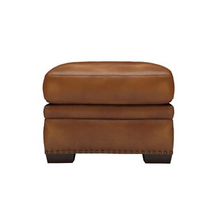 Londyn Leather Ottoman By Millwood Pines