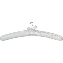 Only Hangers Ivory Satin Padded Hangers Pack of 6