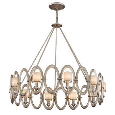 Embrace Wagon Wheel Chandelier Corbett Lighting Size: 33.75'' H x 39.5'' W x 39.5'' D