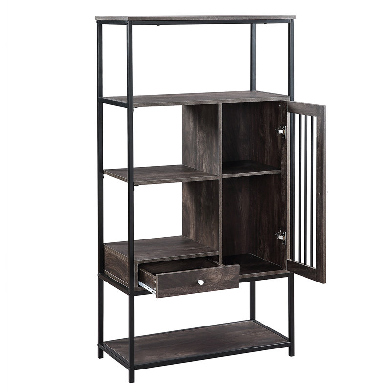 17 Stories Home Office Bookcase And Bookshelf 5 Tier Display Shelf