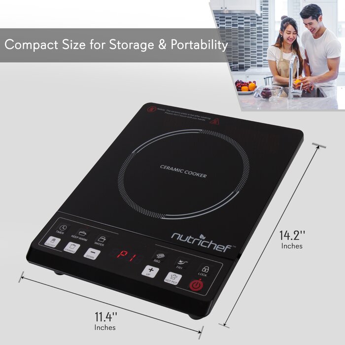 Pure Clean Ceramic Cooktop Countertop Glass Electric Burner