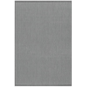 Ariadne Saddle Stitch Gray Indoor/Outdoor Area Rug