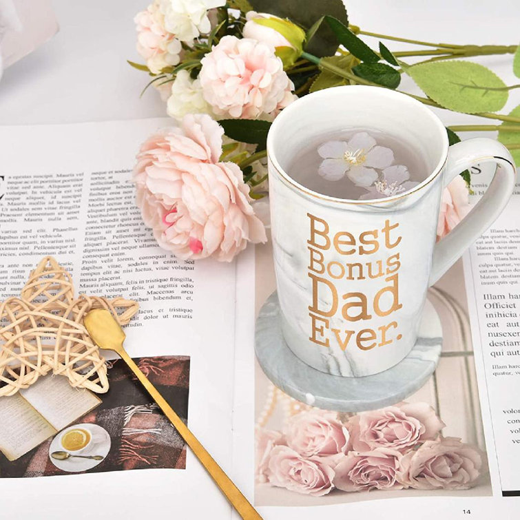 Gray Best Bonus Dad Ever Mug Dad Gifts for Father Stepdad from Son Daughter Kids Best Dad Mugs for Fathers Day Birthday Christmas Thanksgiving Marble Mug with Box Spoon Coaster 14 Oz Gray Best Bonus Dad Ever Mug Dad Gifts for Father Stepdad from Son Daughter Kids Best Dad Mugs for Fathers Day Birthday Christmas Thanksgiving Marble Mug with Box Spoon Coaster 14 Oz