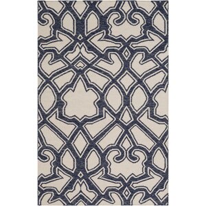 LaGrange Ivory & Navy Area Rug