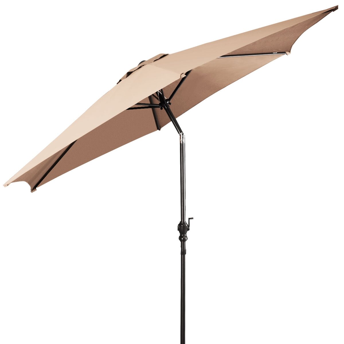 Freeport Park 9ft Patio Umbrella Patio Market Steel Tilt W Crank Outdoor Yard Garden Tan Wayfair Ca