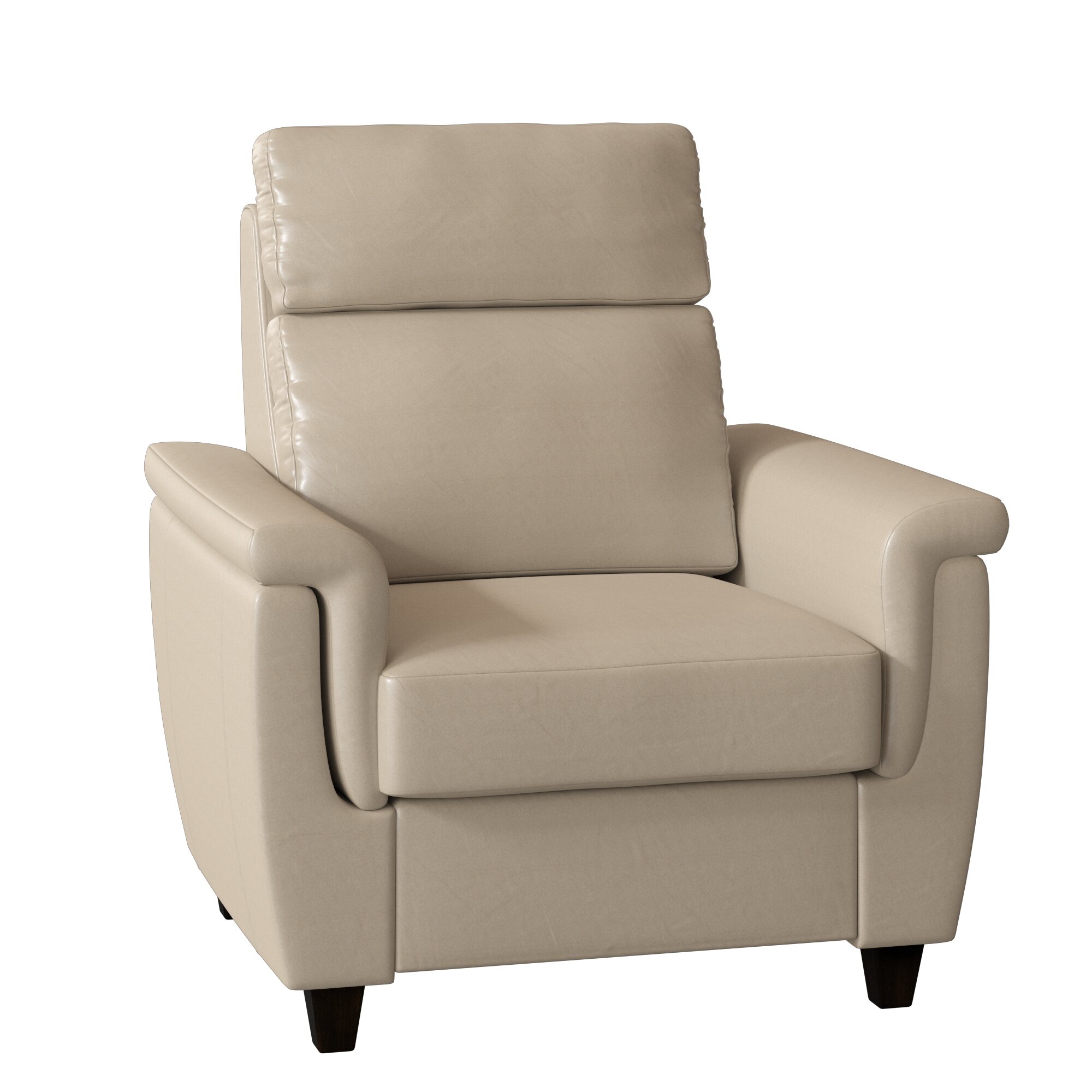 ellis genuine leather swivel recliner