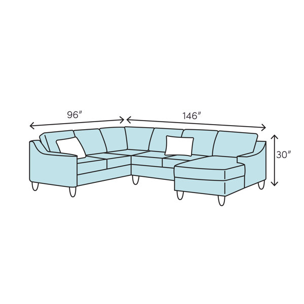 Red Barrel Studio Bach Left Hand Facing Sectional Wayfair