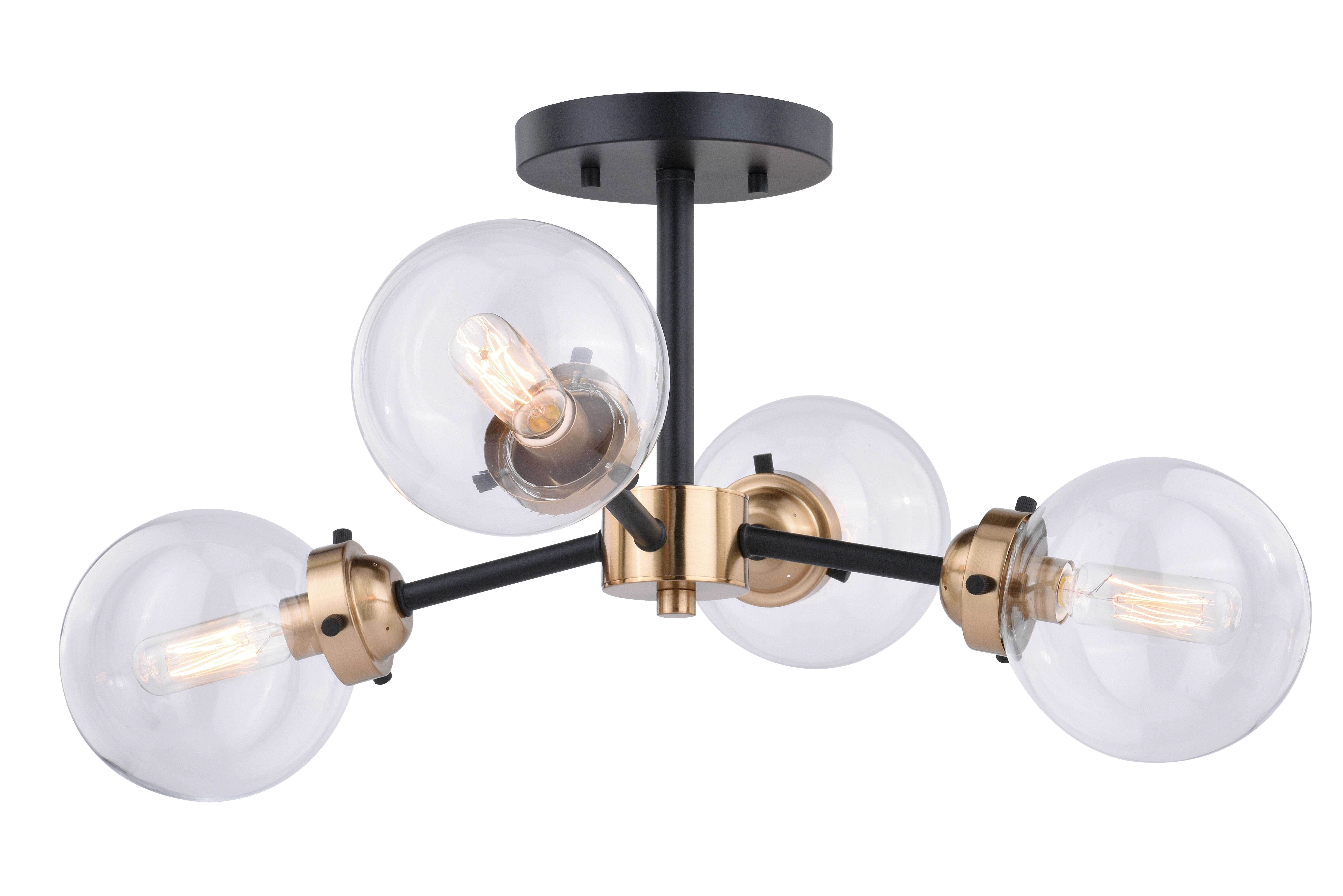 Wade Logan Badilla 4 Light Semi Flush Mount Reviews Wayfair