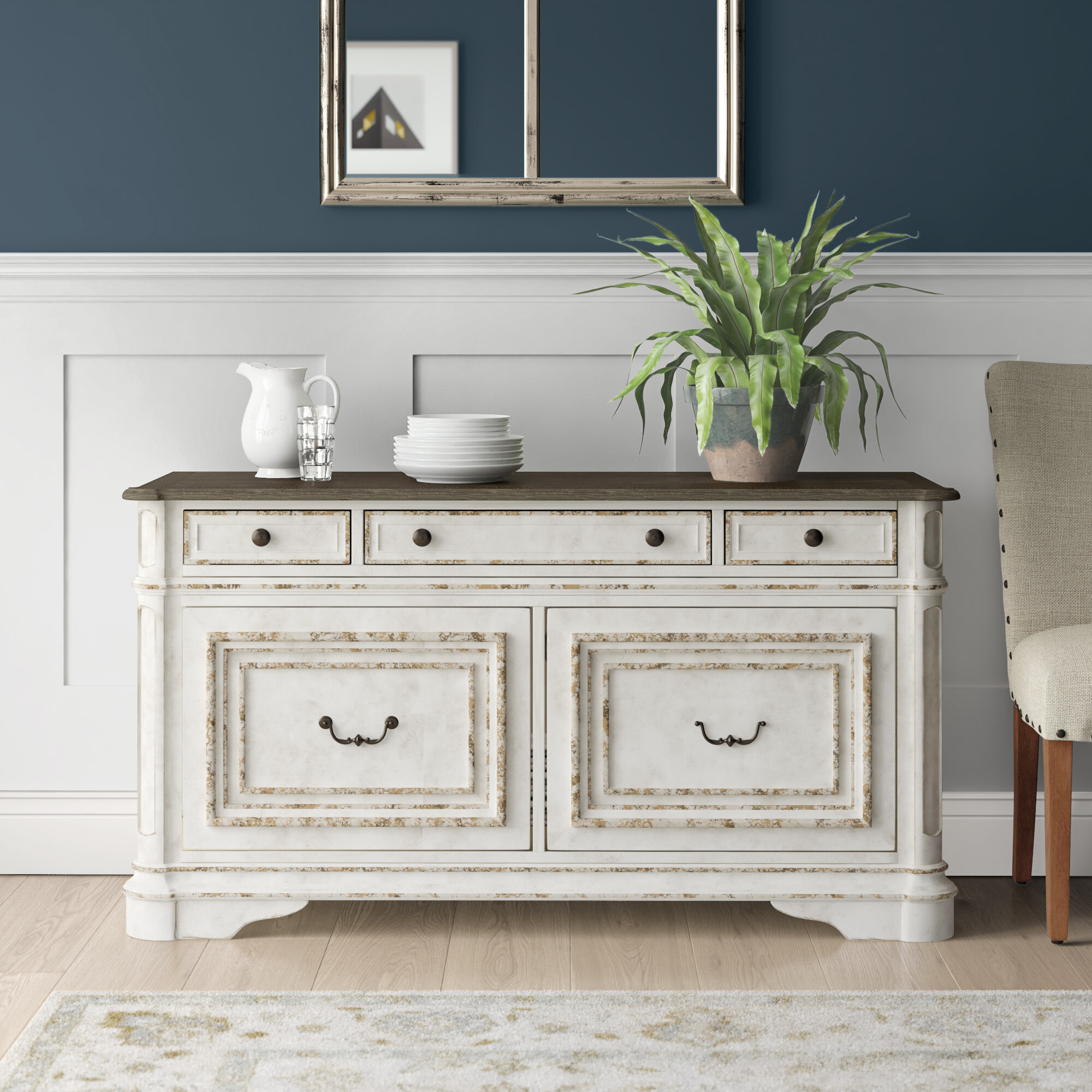 Clarkedale 56 Wide 3 Drawer Sideboard Reviews Birch Lane