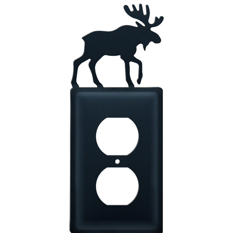 Village Wrought Iron Moose 2 Gang Duplex Outlet Wall Plate Wayfair