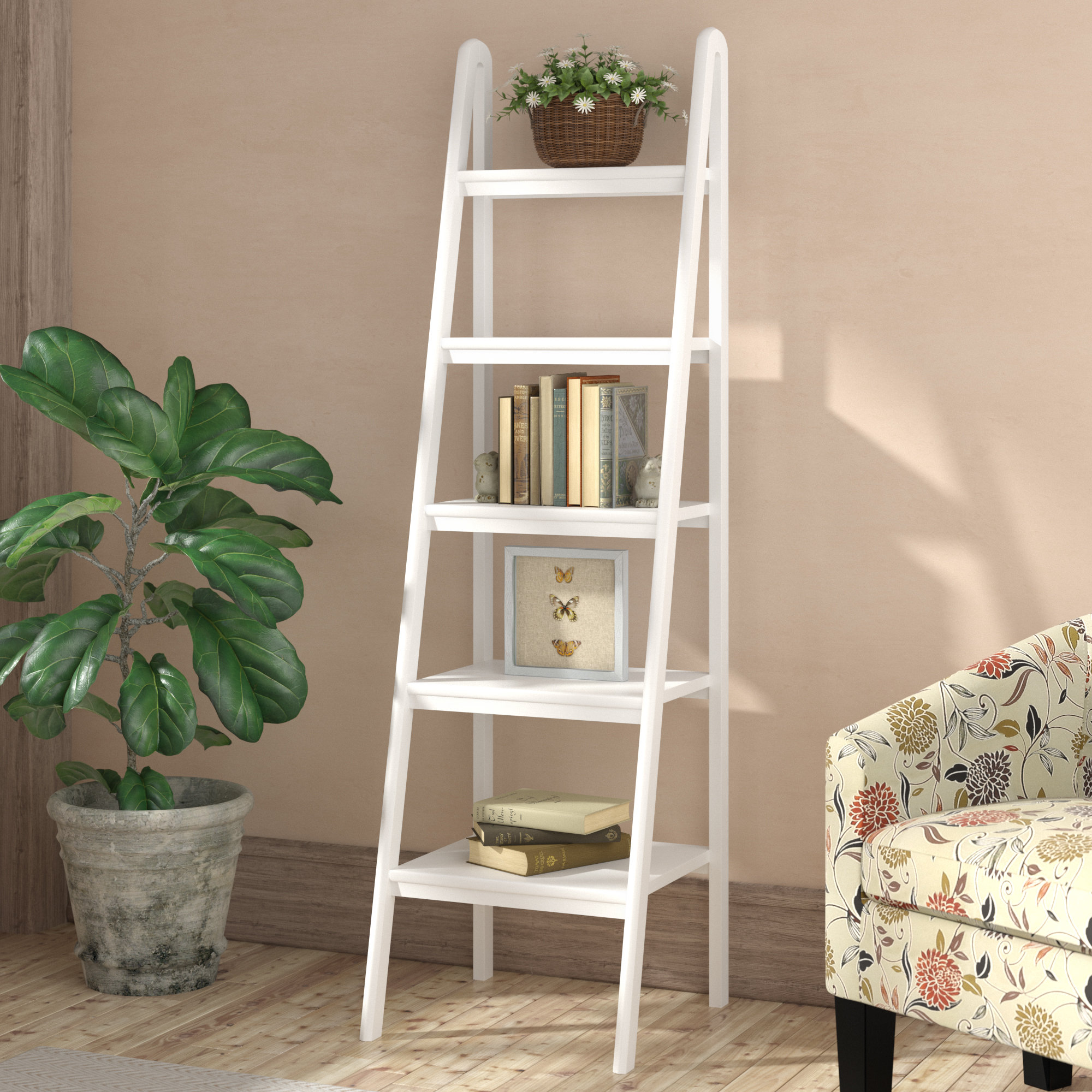 Ladder Narrow Bookcases You Ll Love In 2020 Wayfair