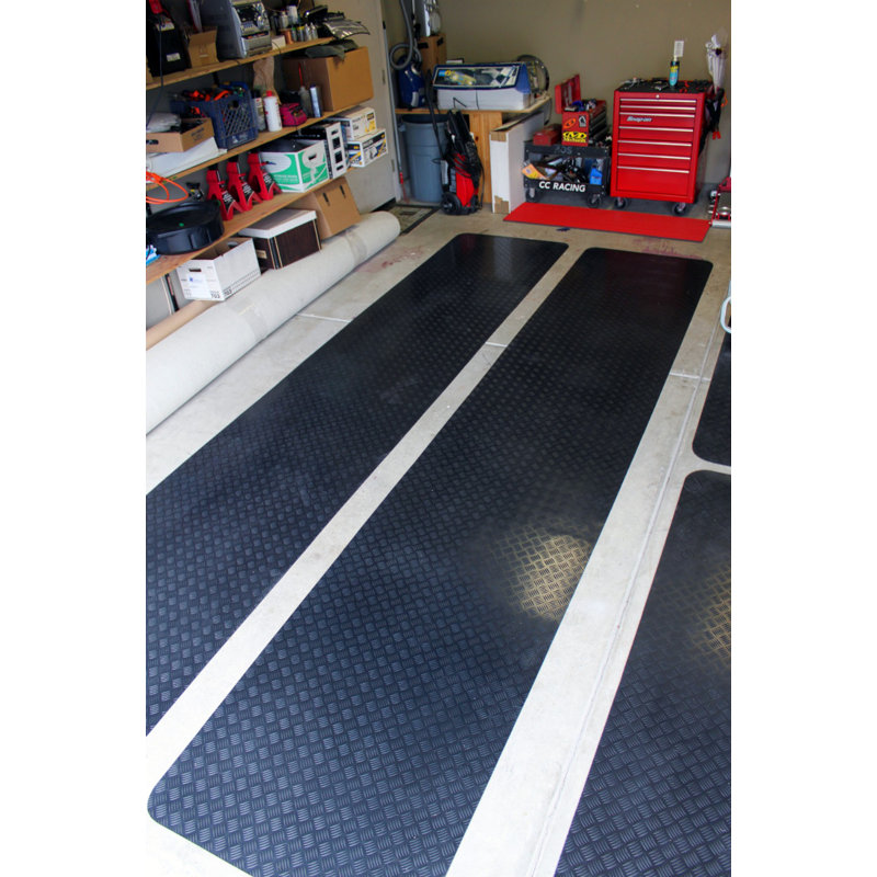 Rebrilliant Boulton Garage Floor Protection Garage Flooring Roll In Black Reviews Wayfair