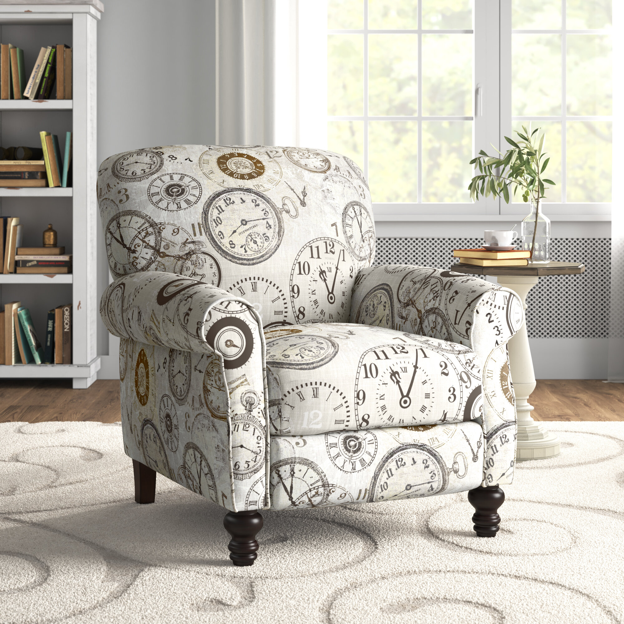 small patterned recliners