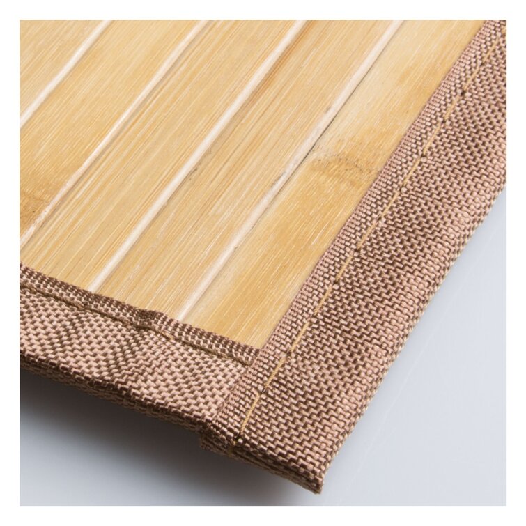 Water-Resistant Runner Rug for Bathroo Details about   iDesign Formbu Bamboo Floor Mat Non-Skid 