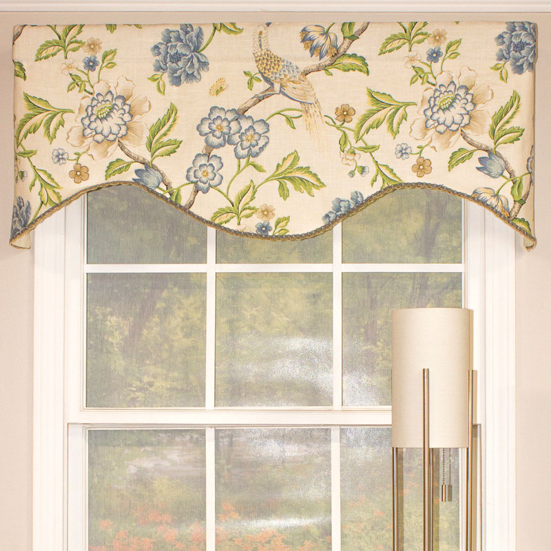 Alcott Hill Baptiste Birds Of Paradise Cornice 50 Window Valance