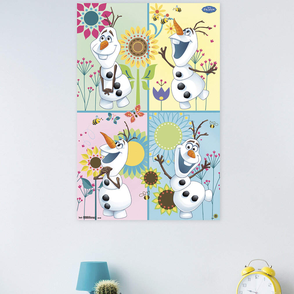 trends international frozen fever olaf paper print wayfair