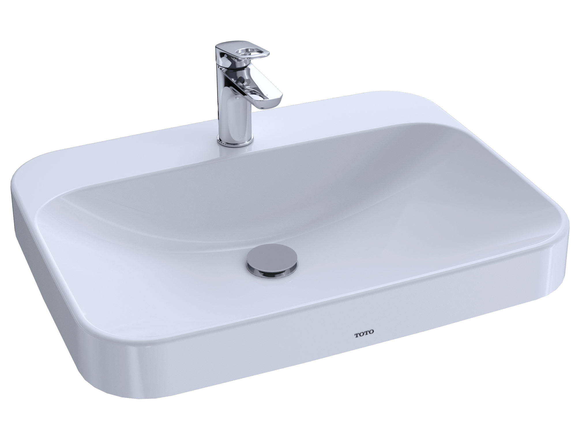 Toto Arvina Vitreous China Rectangular Vessel Bathroom Sink With Overflow Wayfair