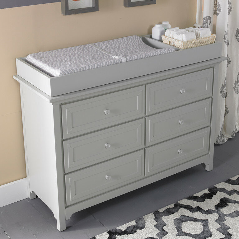 grey changing table dresser