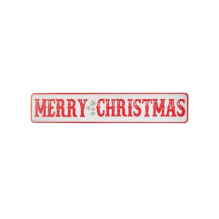 Ho Ho Ho Metal Wall Sign Plaque Art Shabby Chic Santa Xmas Christmas Festive 