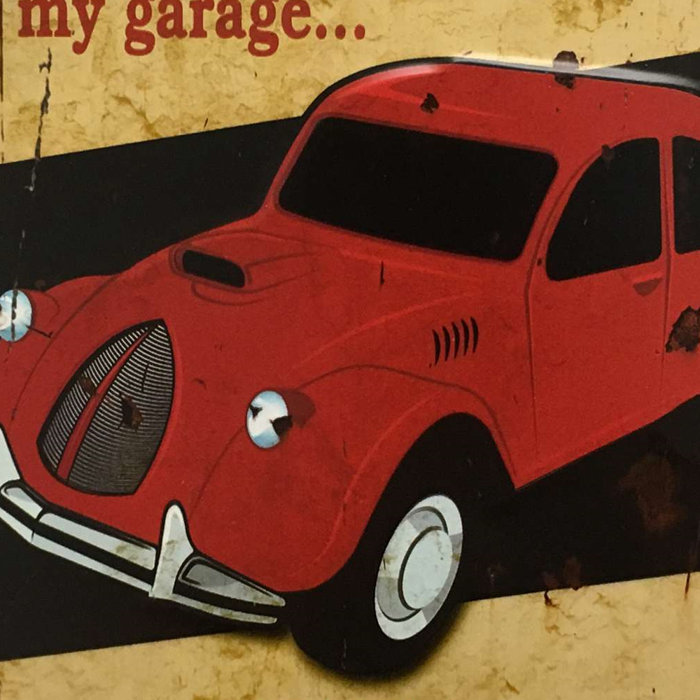 My Garage Rules Vintage Metal Wall Décor My Garage Rules Vintage Metal Wall Décor