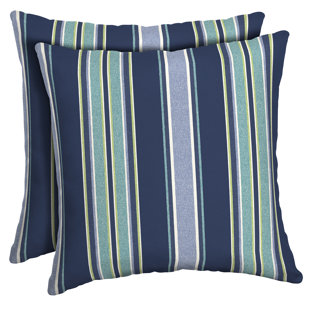 Handmade TEAL STRIPES 100/% Cotton Cushion Cover Various sizes 713