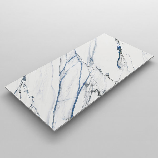 Ivy Hill Tile Calacatta Azul 12" x 24" Porcelain Marble ... (600 x 600 Pixel)