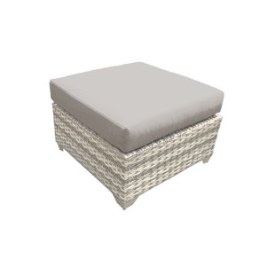 Go to store & view more images Fairmont Outdoor Ottoman with Cushion by TK Classics