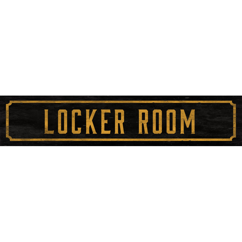 Watson Co Locker Room Street Sign Wall Decor Wayfair