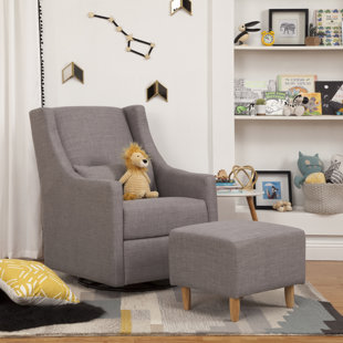 baby relax kelcie swivel glider & ottoman