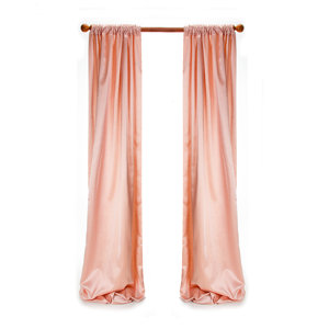 Remember My Love Drapery Solid Semi Sheer Curtain Panel (Set of 2)