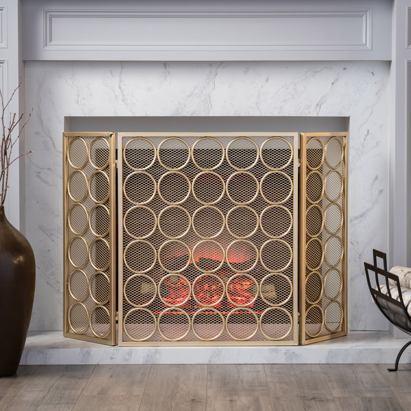 Home Loft Concepts Melanie 3 Panel Iron Fireplace Screen Reviews