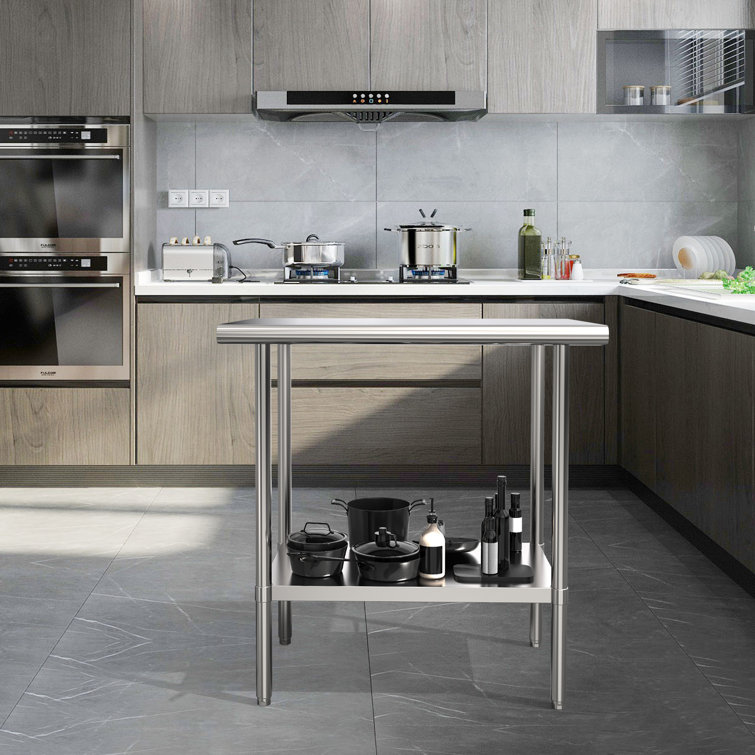 Cragmere 36'' Wide Kitchen Cart with Stainless Steel Top