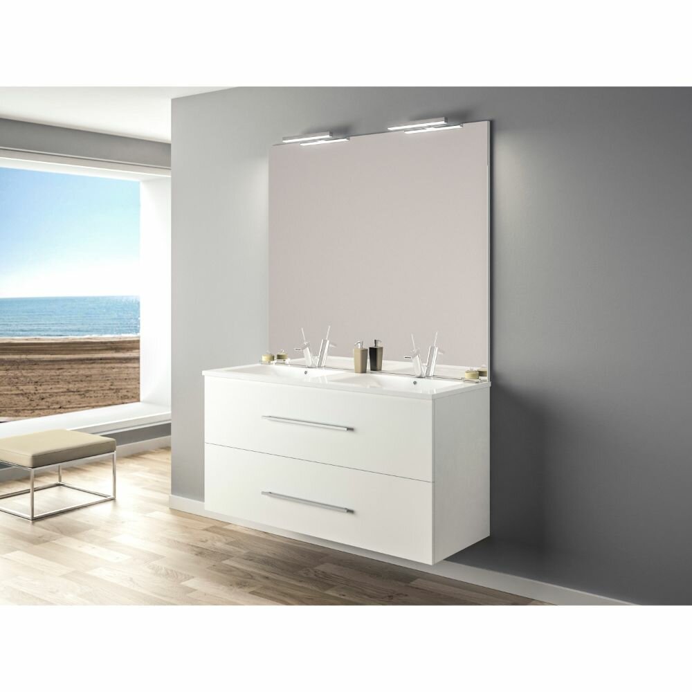 Stephen 1200mm Wall Hung Double Vanity Unit brown