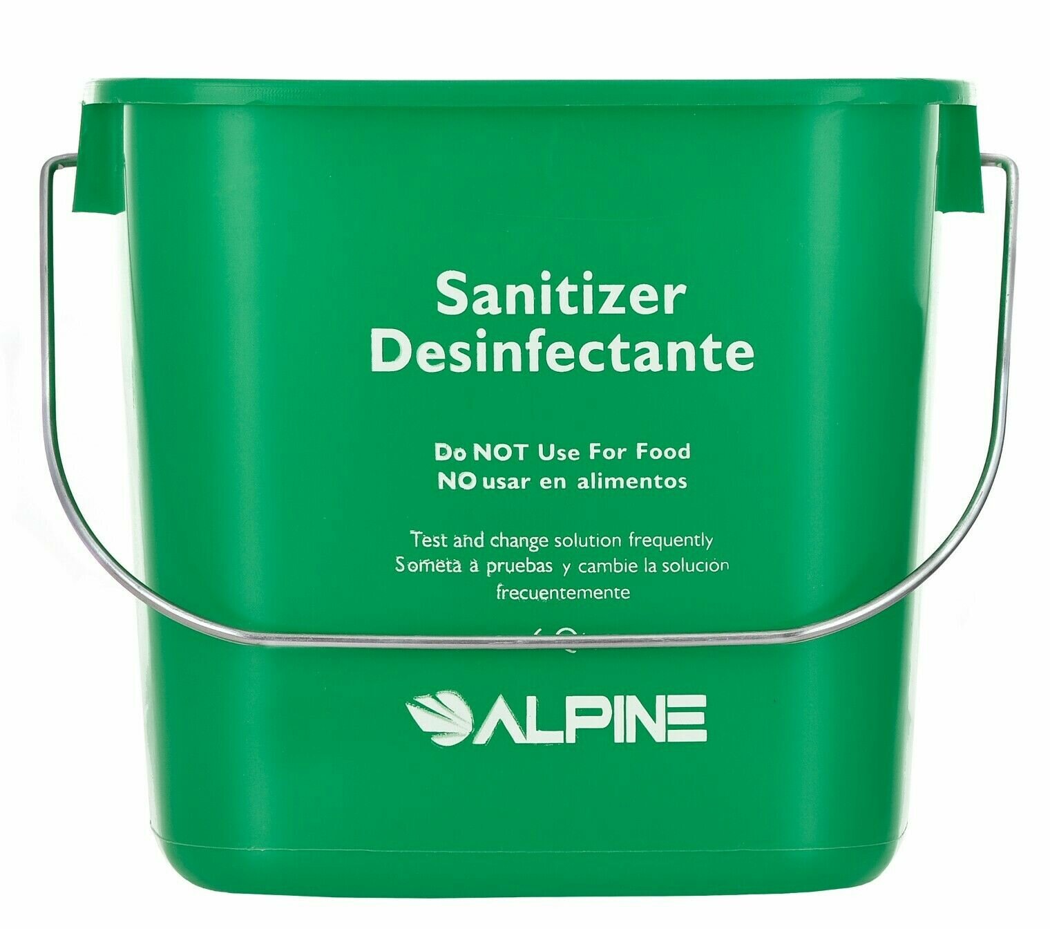 Alpine Industries Green 6 Quart Plastic Cleaning Pail Water Mop Bucket 3 Pack 