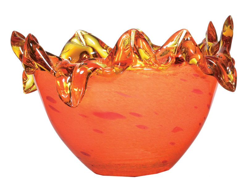 Wrought Studio Glass Decorative Bowl Reviews Wayfair