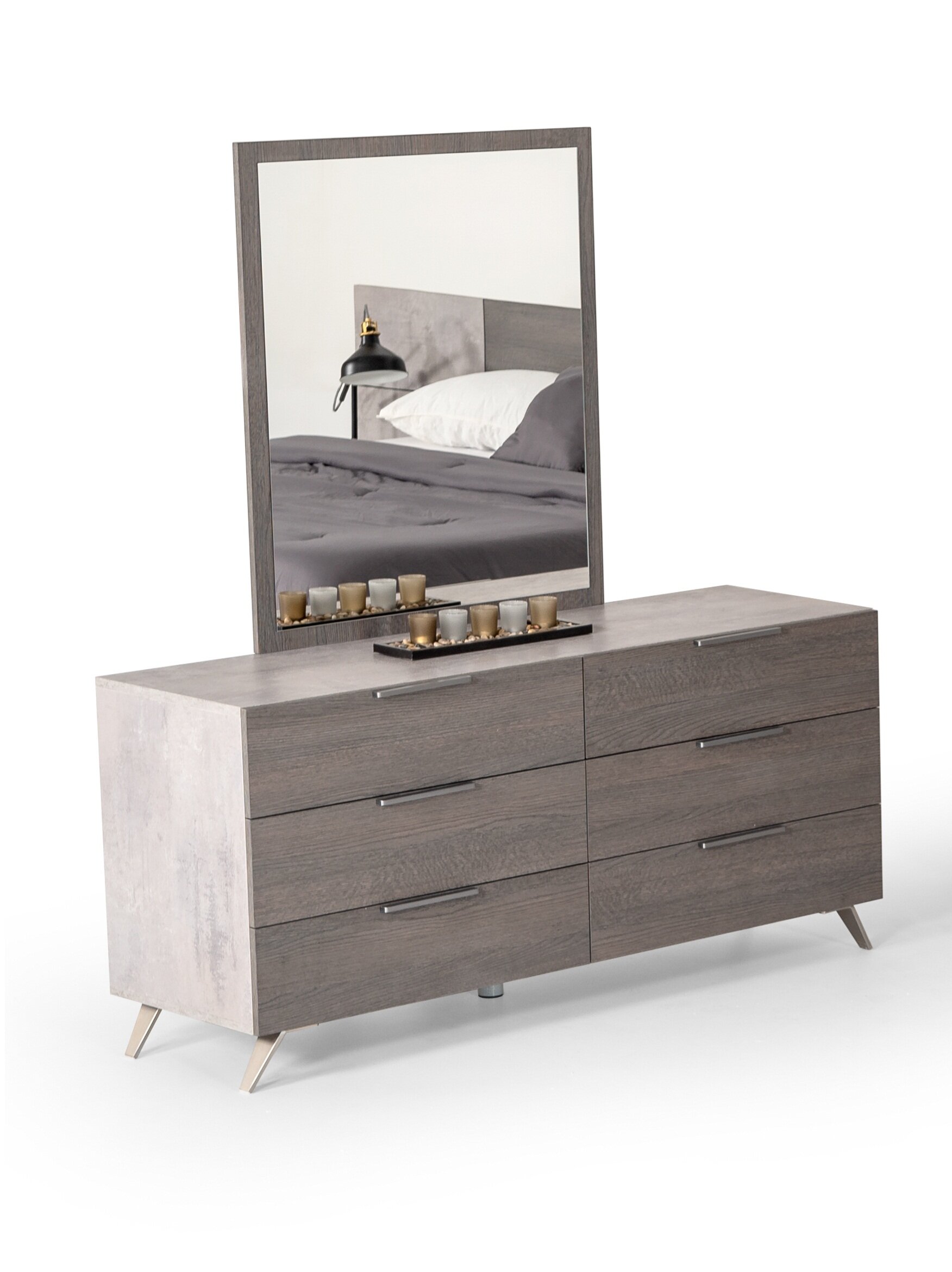 Brayden Studio Xenia 6 Drawer Dresser With Mirror Wayfair Ca