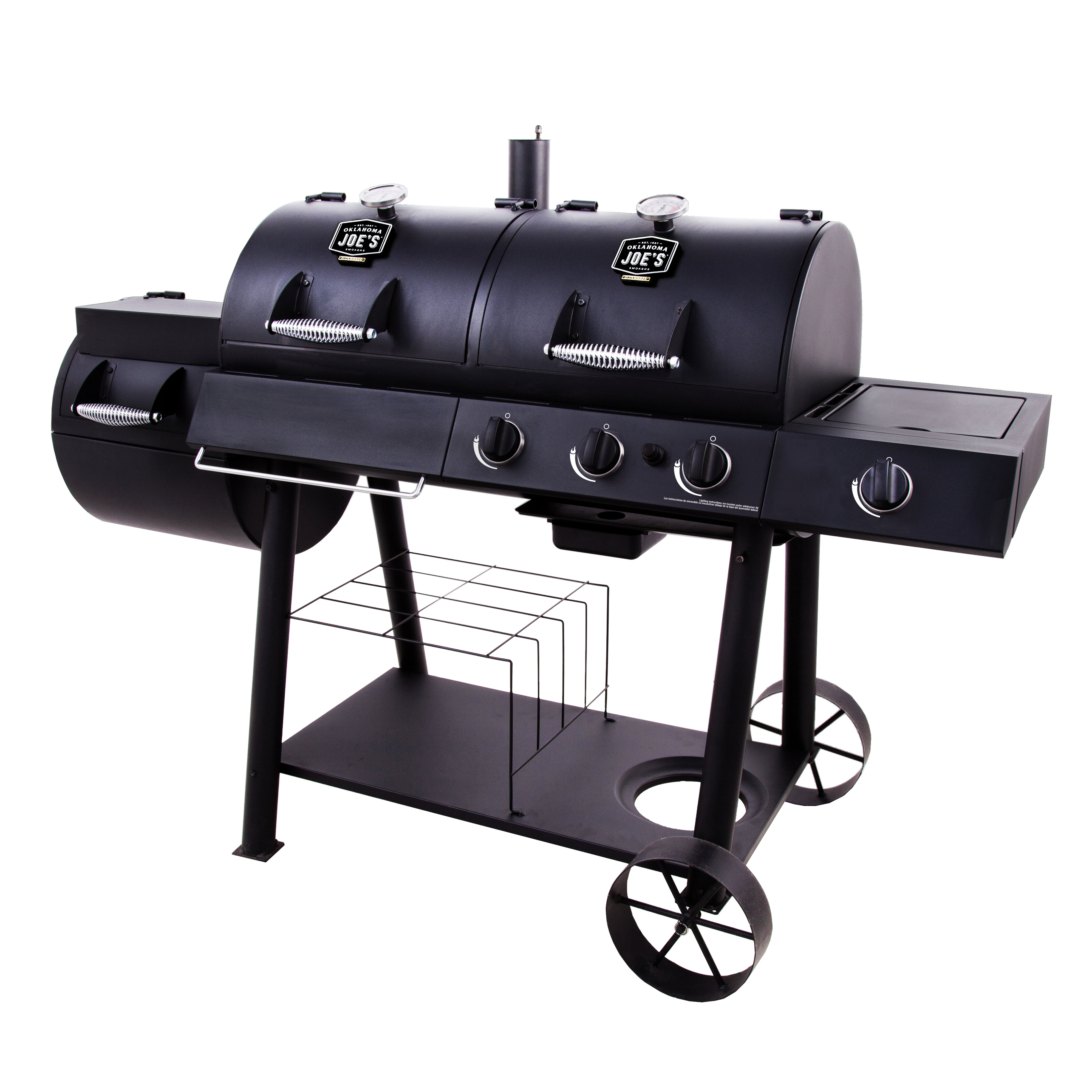 Oklahoma Joe S Offset Propane Smoker Gas Grill Oklahoma Joe S Offset Propane Smoker Gas Grill Reviews Wayfair