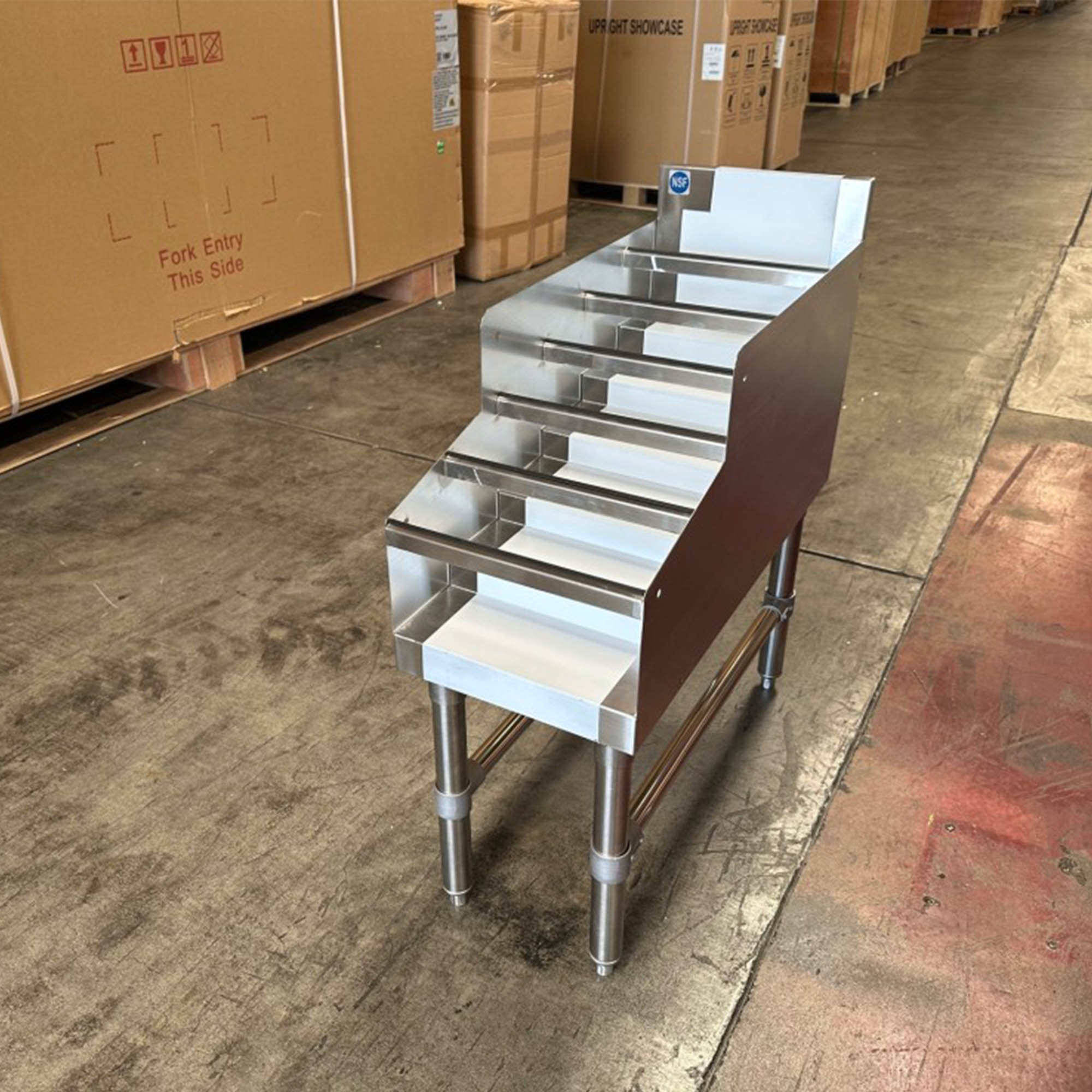 Cooler Depot 12" Stainless Steel Free Standing Bar Center Wayfair