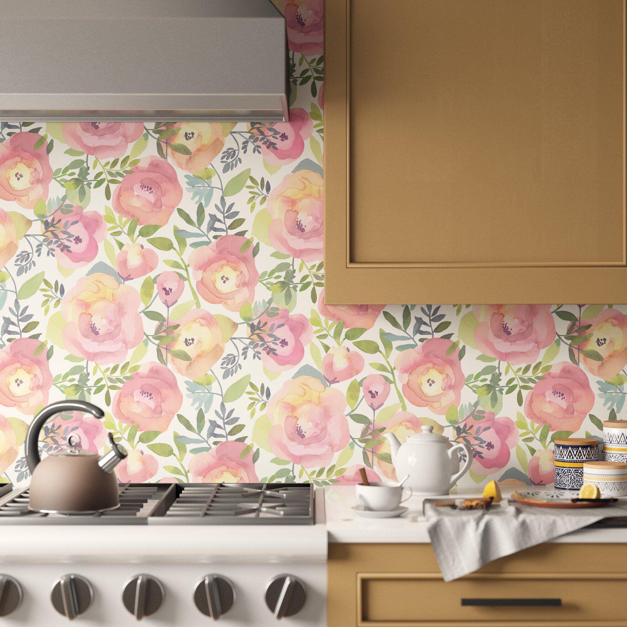 Wayfair | Pink Self-Adhesive Wallpaper You'll Love in 2023