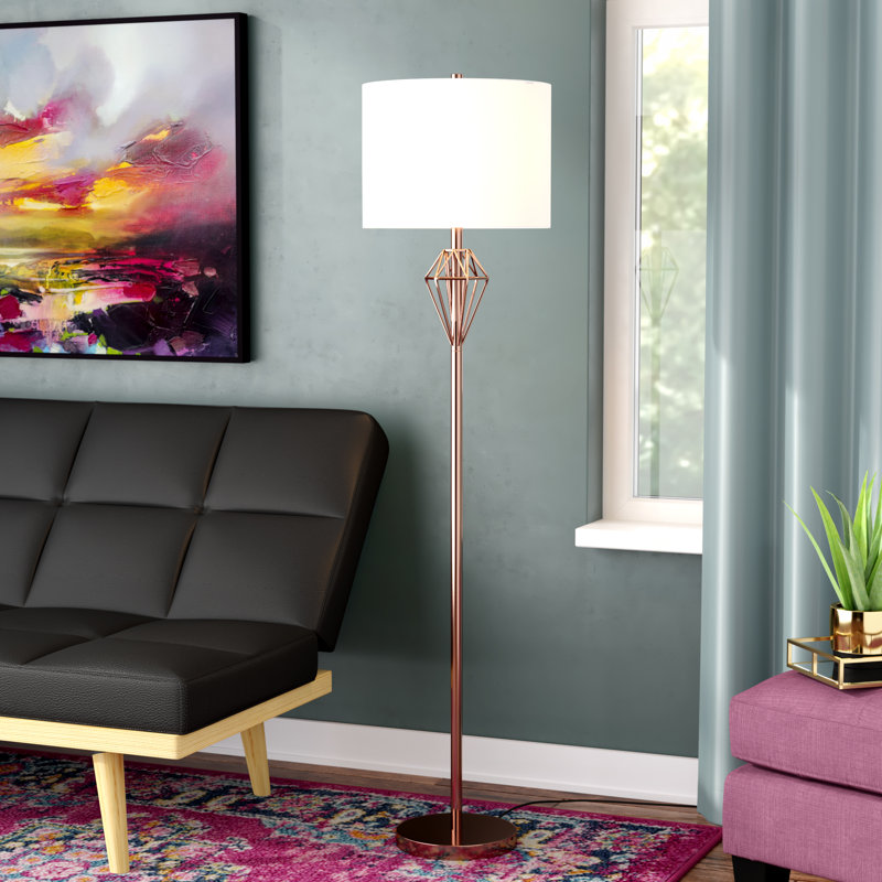 wayfair copper floor lamp