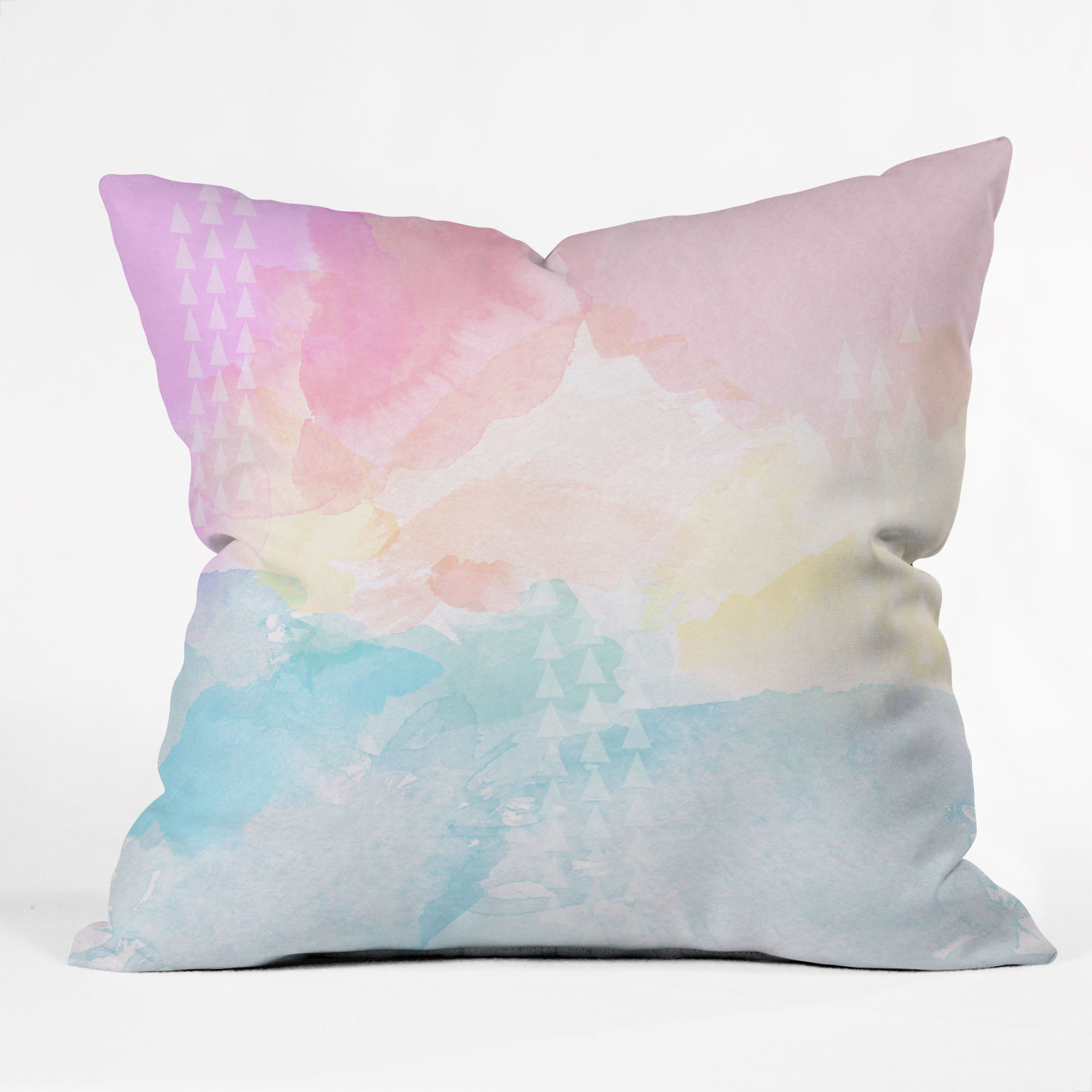 watercolor lumbar pillow