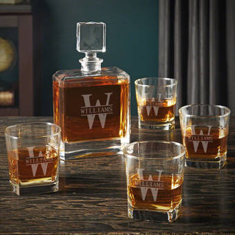 Alcott Hill Idora 3 Piece Whiskey Decanter Set Wayfair